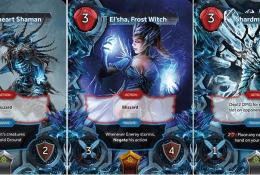 Ukázka karet z rozšíření Frost Giants