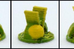 3D počítadlo stavu čištění atmosféry Venuše - výtisk od wlcina a nabarveno