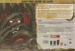 Sharp Fangs behind the Leaves - zadní strana desky
